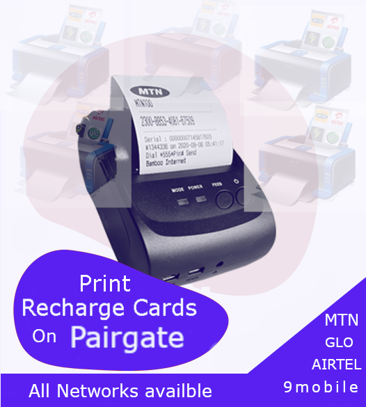 How To Print Recharge card of all Networks using your phone or Computer