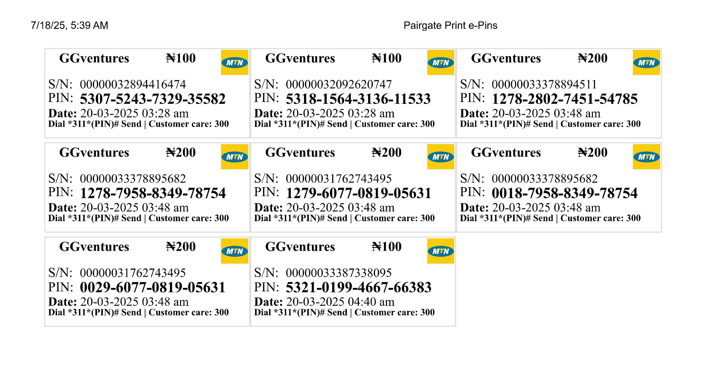 recharge_card_printing
